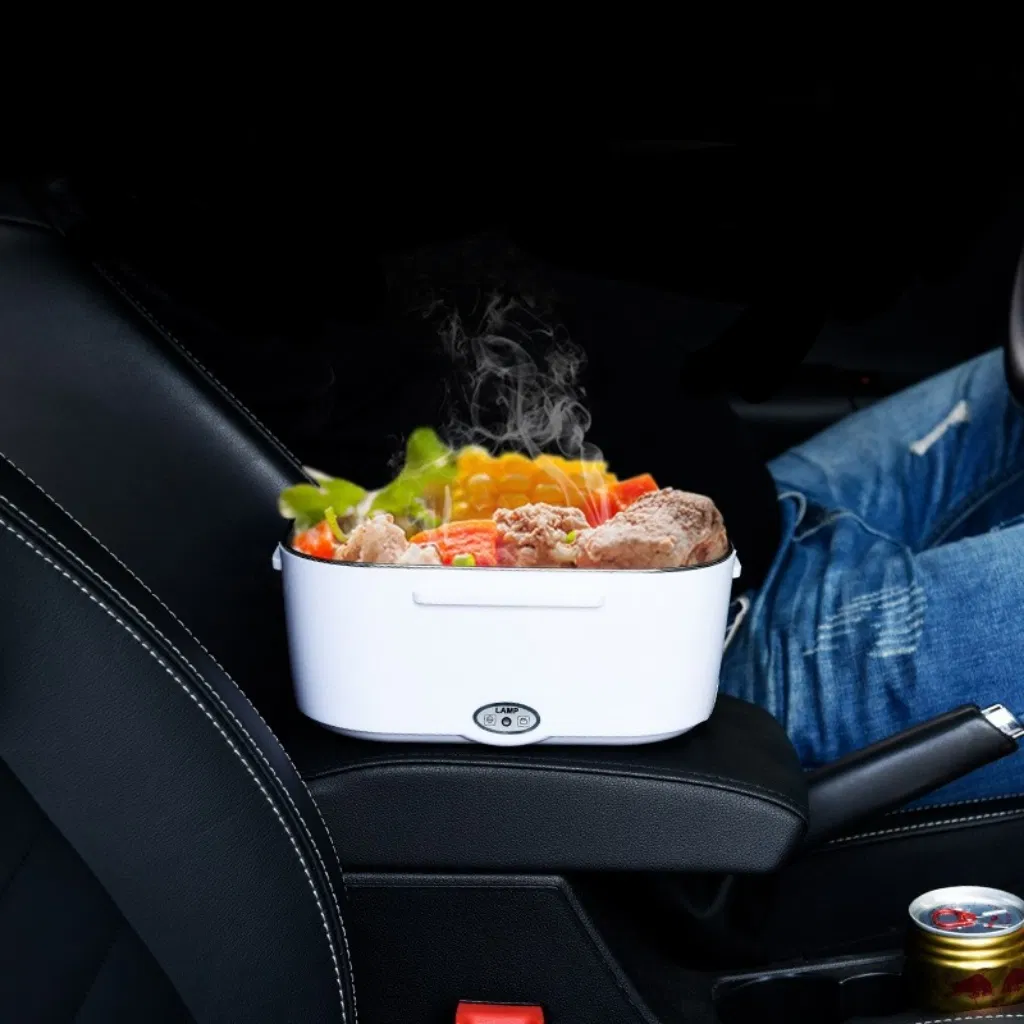 Insulation Heating Two-in-One Family Car Stainless Steel Plug-in Electric Lunch Box