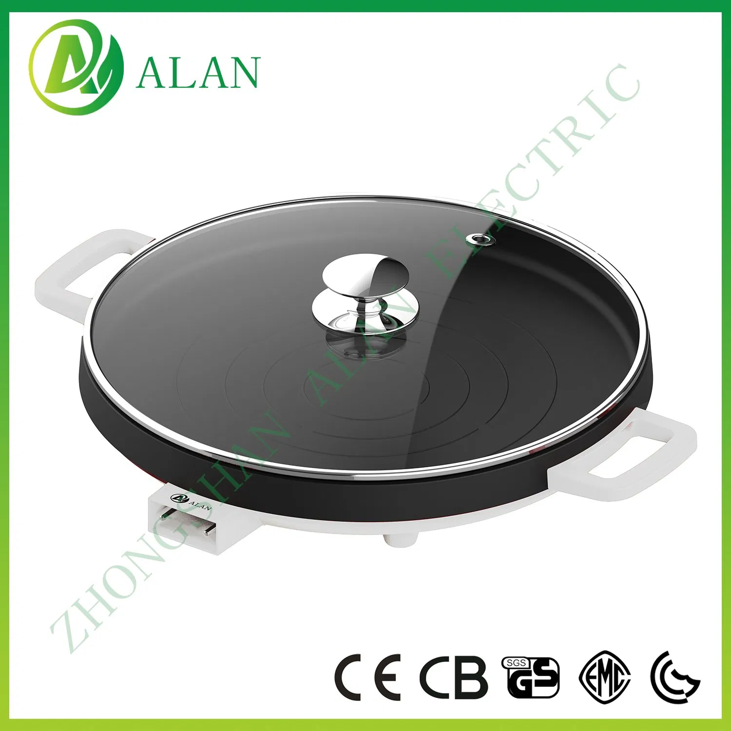 2024 3L New Simple Design Multi Functional Aluminum Kitchen Electric Non-Stick Frying Pan