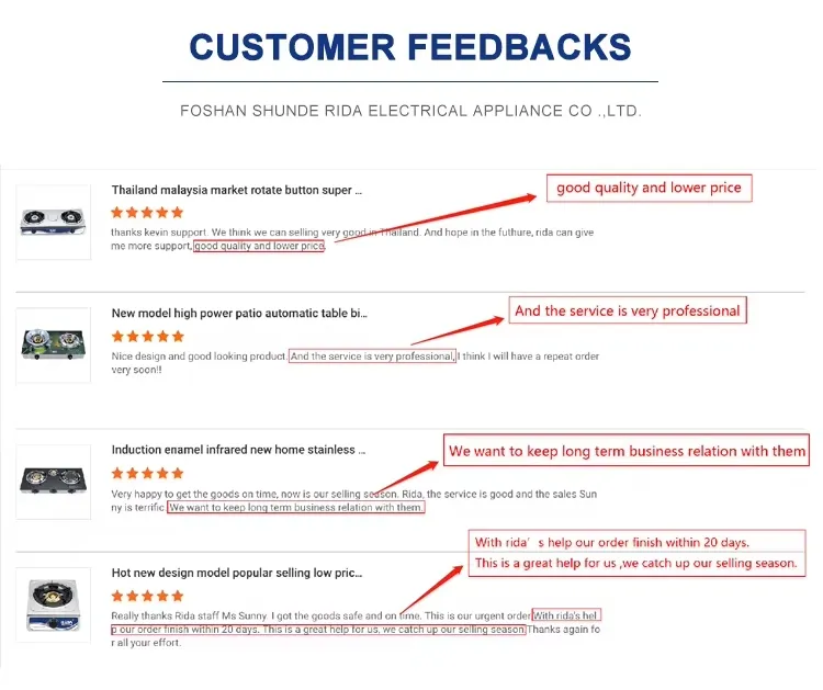 4-Burner Gas Stove Detail 12