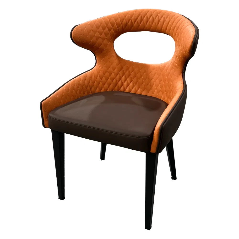 Restaurant Chair with Metal Chair Leg Restairnt Chair PU Padding