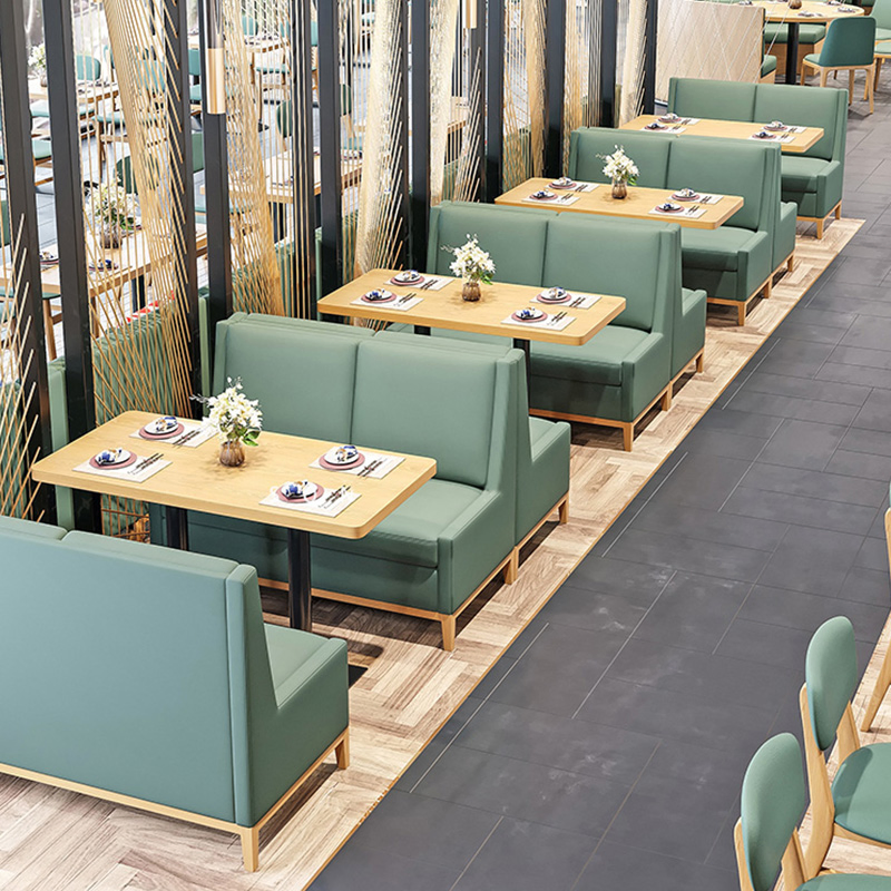 Xijiayi Modern Leather Booth Seating for Restaurant Lounge and Dining Area