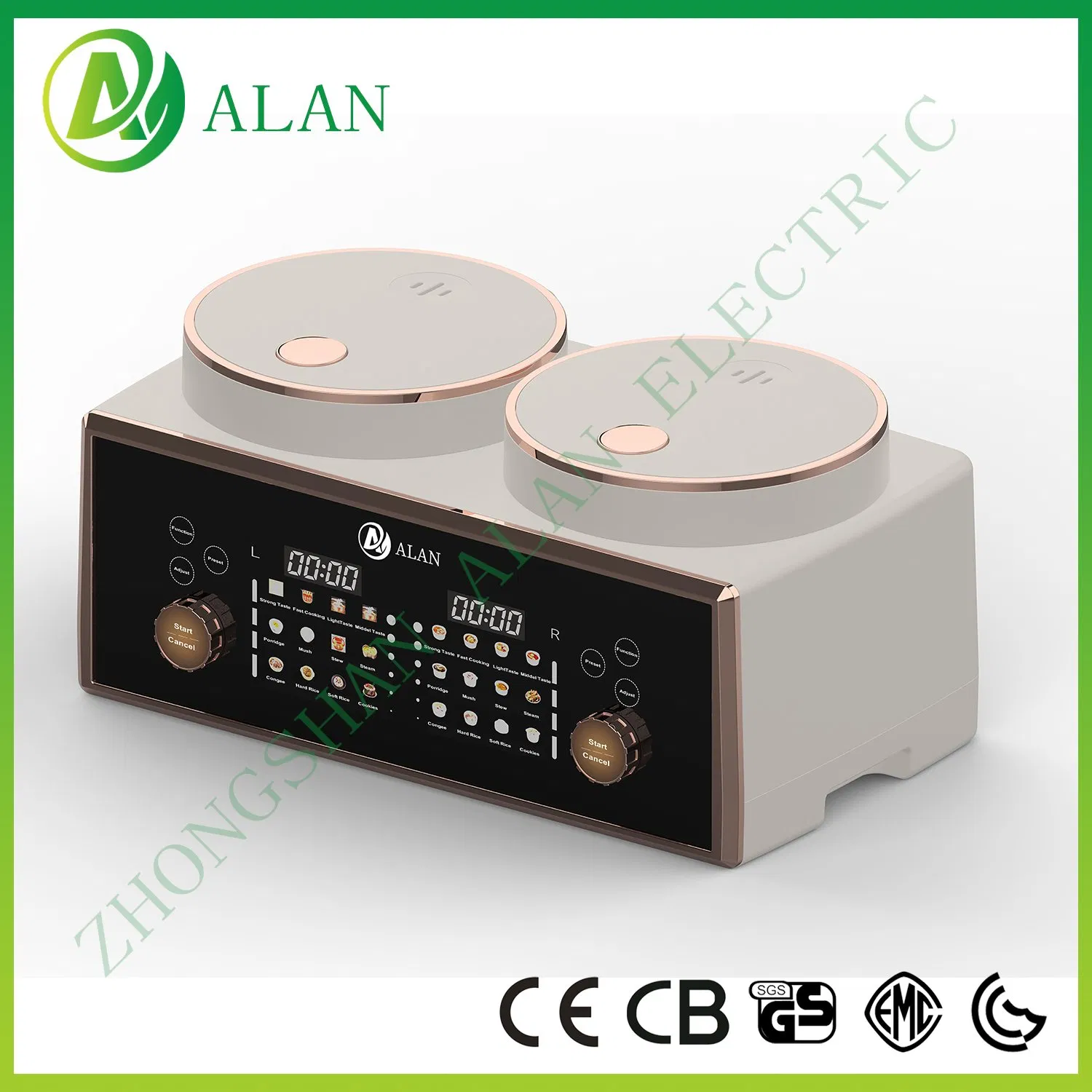 110V/220V Dual Voltage Durable Electric BBQ Tray/No Smoking Frying Pan for Barbecue Use