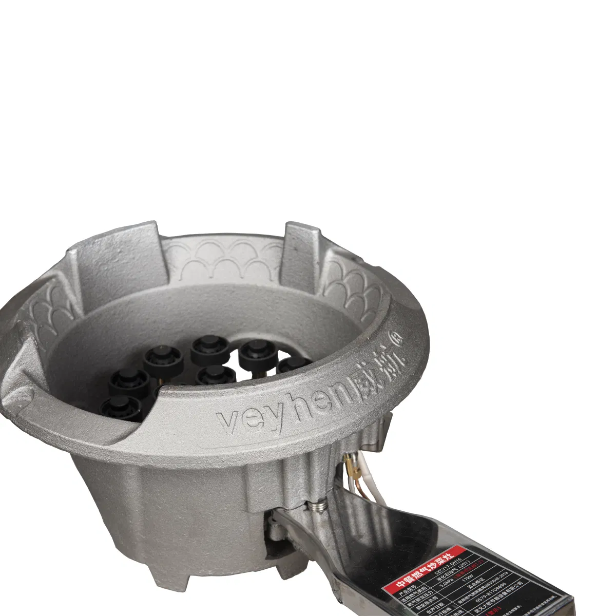 Outdoor Portable Gas Stove with Electronic Ignition and Cast Iron Surface