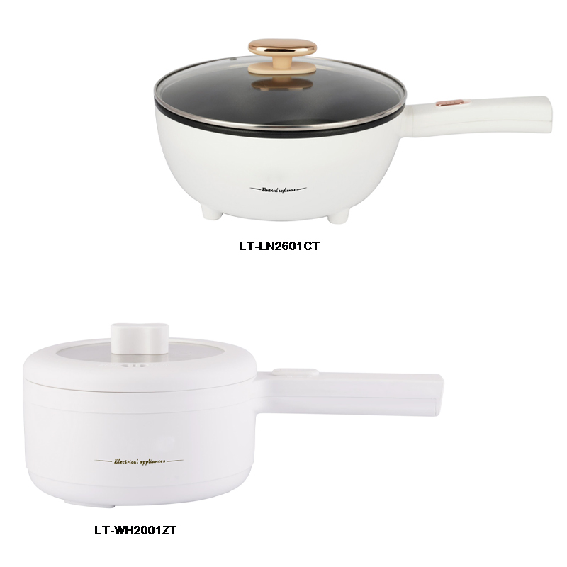 Multipurpose Electric Cooking Pot Soup Maker Food Processor Fast Cooking Skillet Non-Stick Coating Cooking Surface Electric Frying Pan