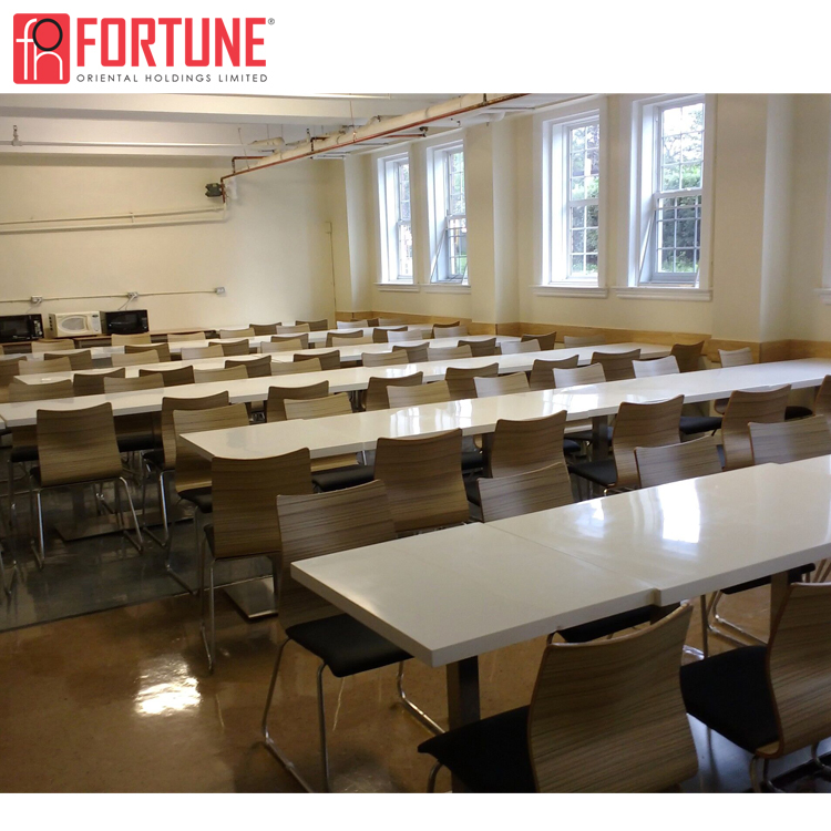 Quartz Stone Solid Surface Stone Material Dining Table