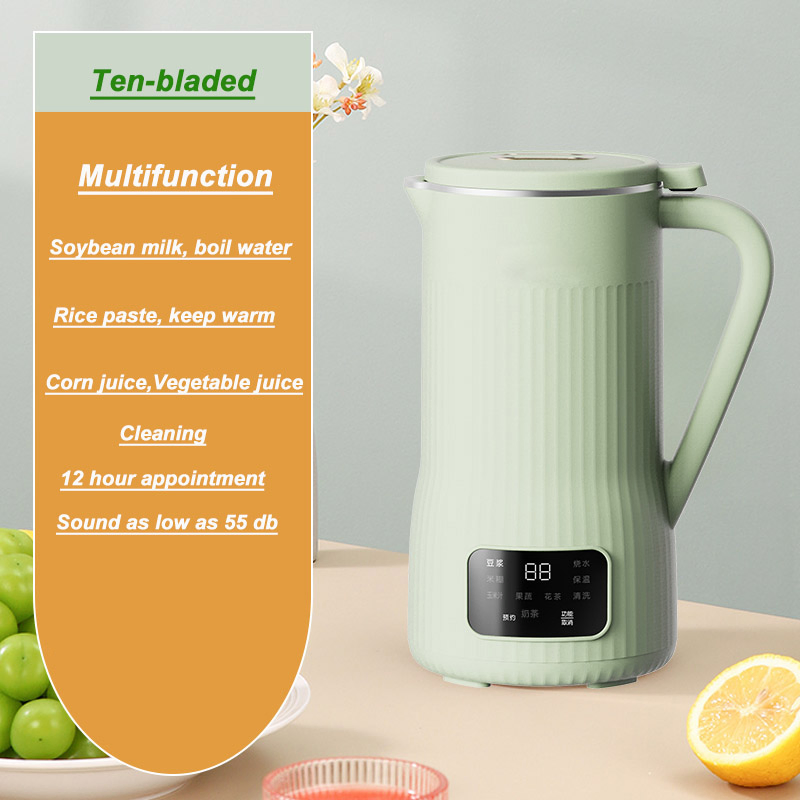 Soya-Bean Milk Electric Juicer Blender Rice Paste Makers Hot Soup Maker with Self Cleaning Function