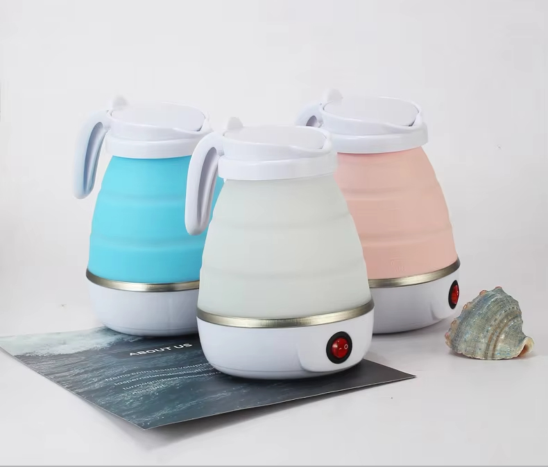 110V Travel Outdoor Portable Silicone Water Electric Mini Small Water Foldable Kettle