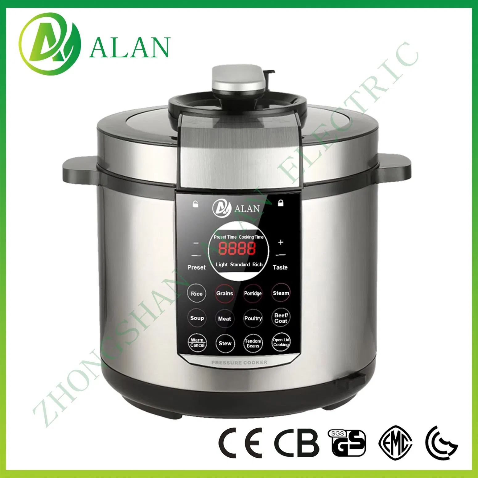 3-12L Multi-Function Household Kitchen Home Appliance Electric Rice Cooker Mechanical Mode Electrical Pressure Cooker with Knob