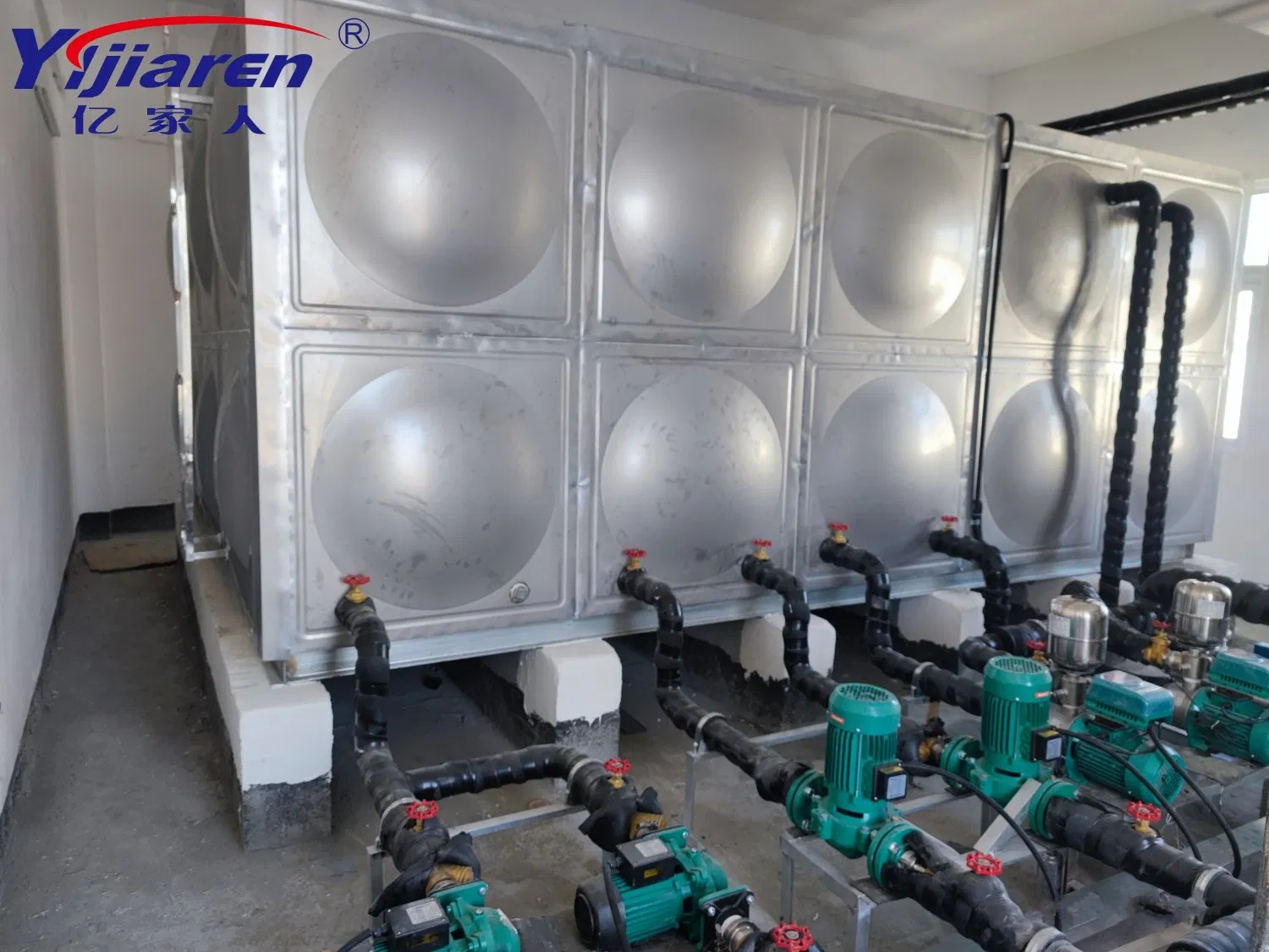 Commercial Closed Pressure Air Source Heat Pump System for Water Heating Tank