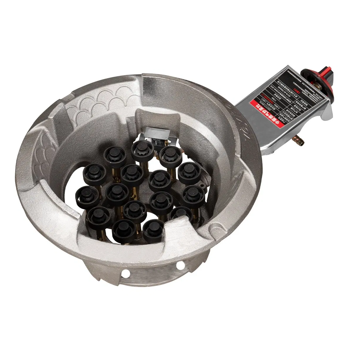 Outdoor Portable Gas Stove with Electronic Ignition and Cast Iron Surface