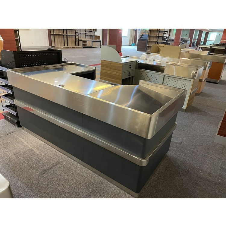 Checkout Counter Quick Checkout Stainless Steel Surface