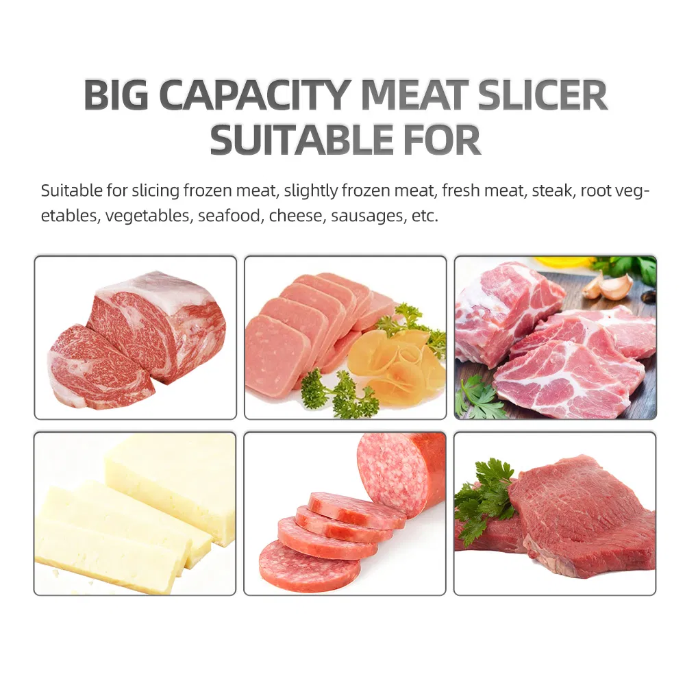 Commercial Restaurant Meat Chopper Cutter Slicer Cutting Machine for Spare Ribs Bacon Fish Butcher Shop and Hotel Kitchen High Efficiency Equipment