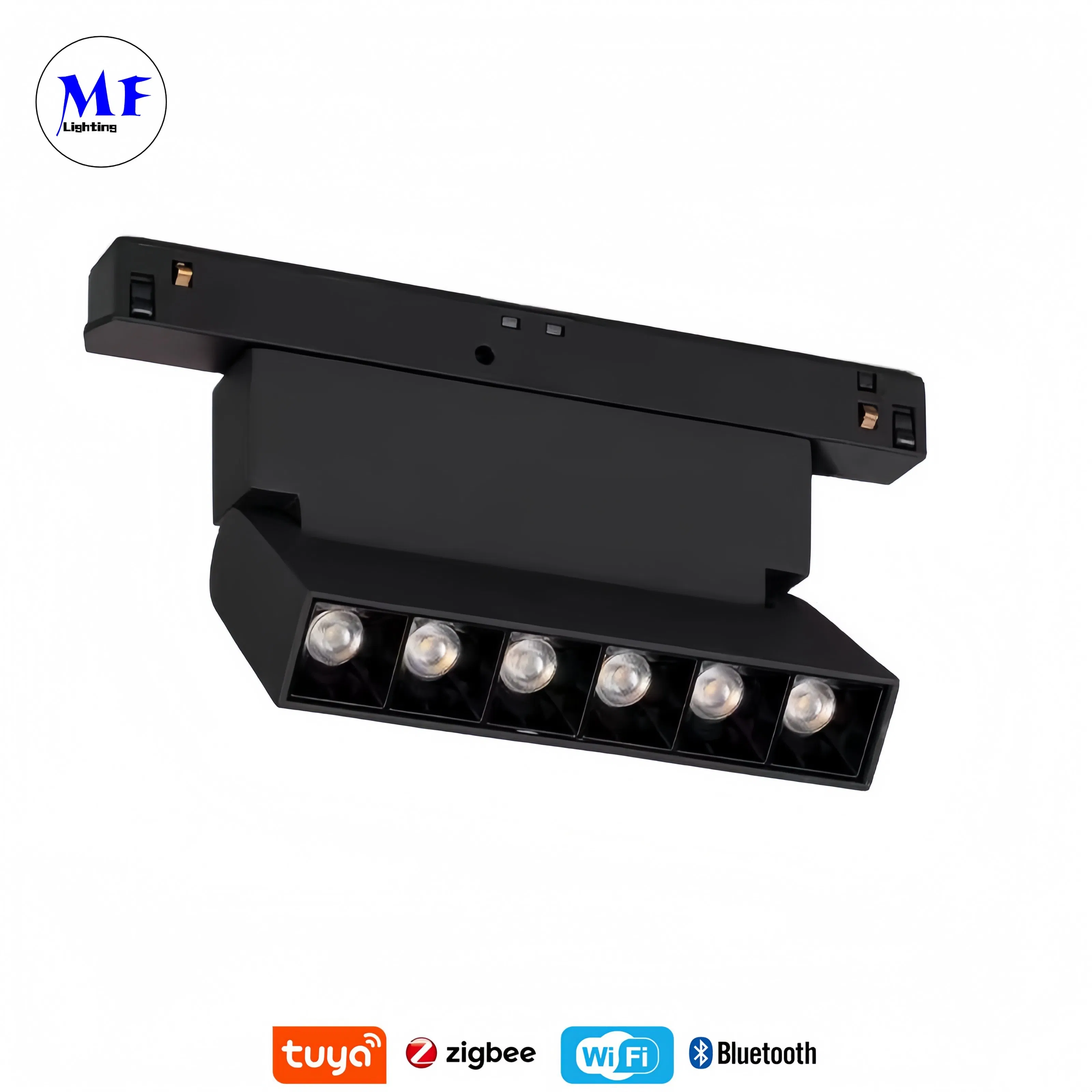 Factory Price Smart Control Zigbee Indoor Magnet Corner Flood Light LED Magnetic Track Folding Grille Light for Offices Showrooms Stores Hotels