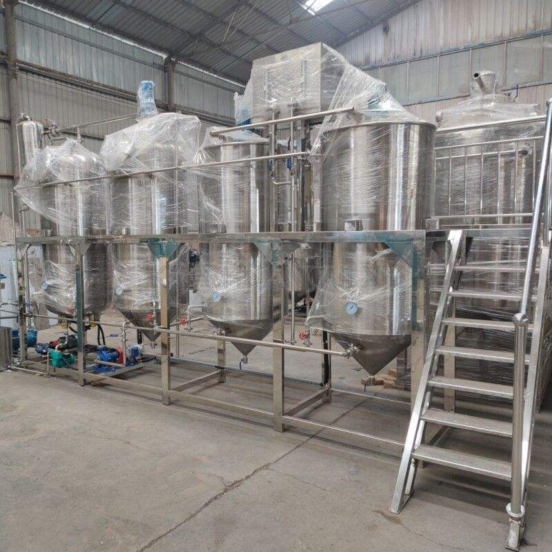 Fully Automatic Small Scale Oil Refinery Equipment Mini Vegetable Oil Refine Production Line