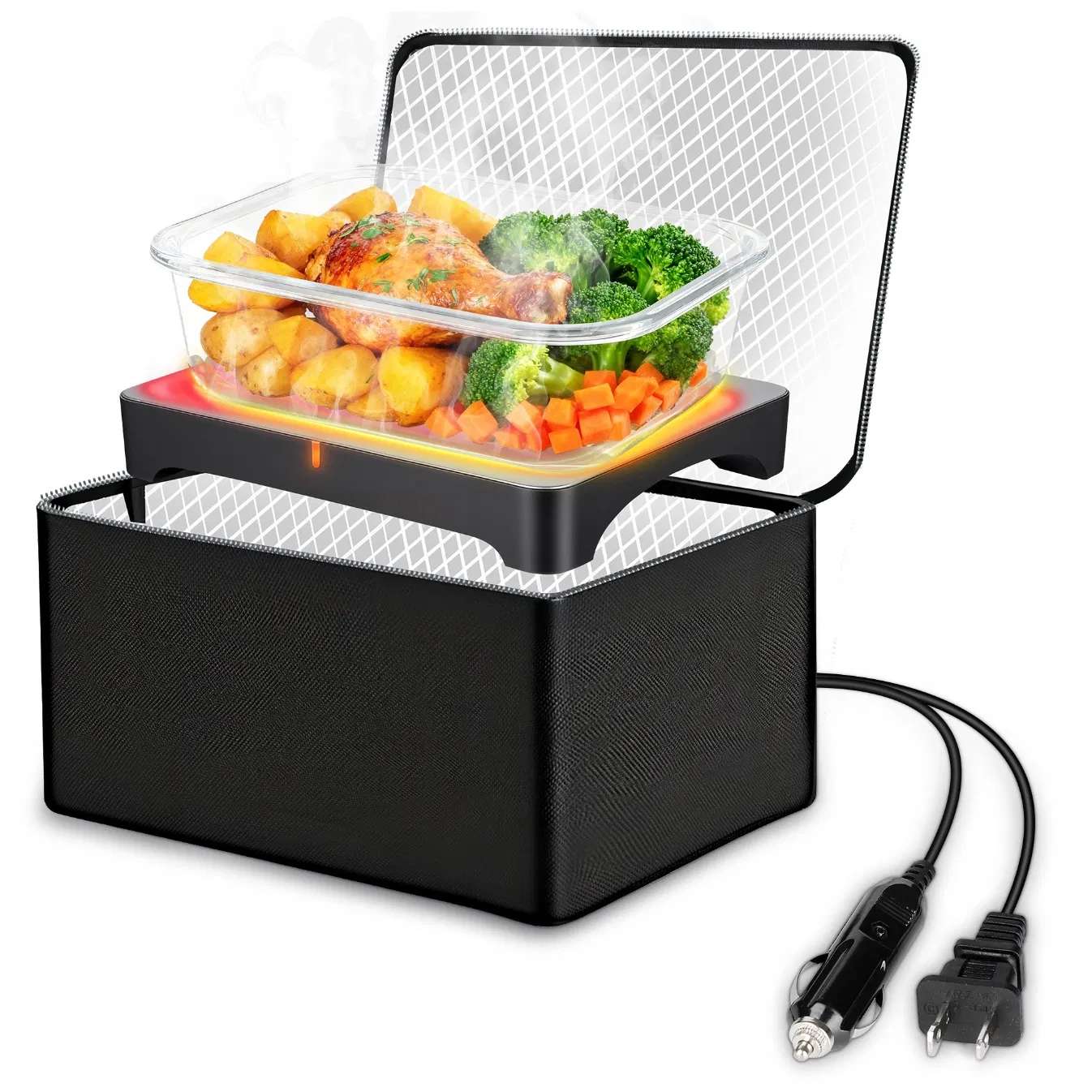 100W Portable Electric Food Heating Plate Warmer Mini Oven
