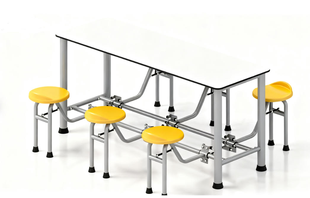 Versatile 4-Person Restaurant Table for Quick Service Dining