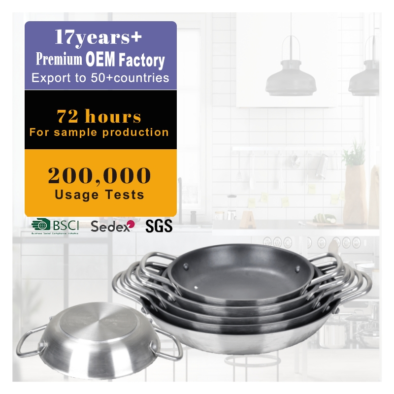 OEM 18 Cm Tri-Ply All Clad Skillet Cookware Electric Frying Pan