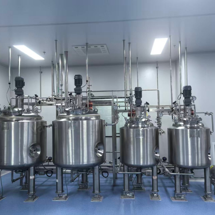 High Purity Liquid Preparation and Mixing System Plant and Equipment with Modular Skid and Storage Vessel for Pharmaceutical Use