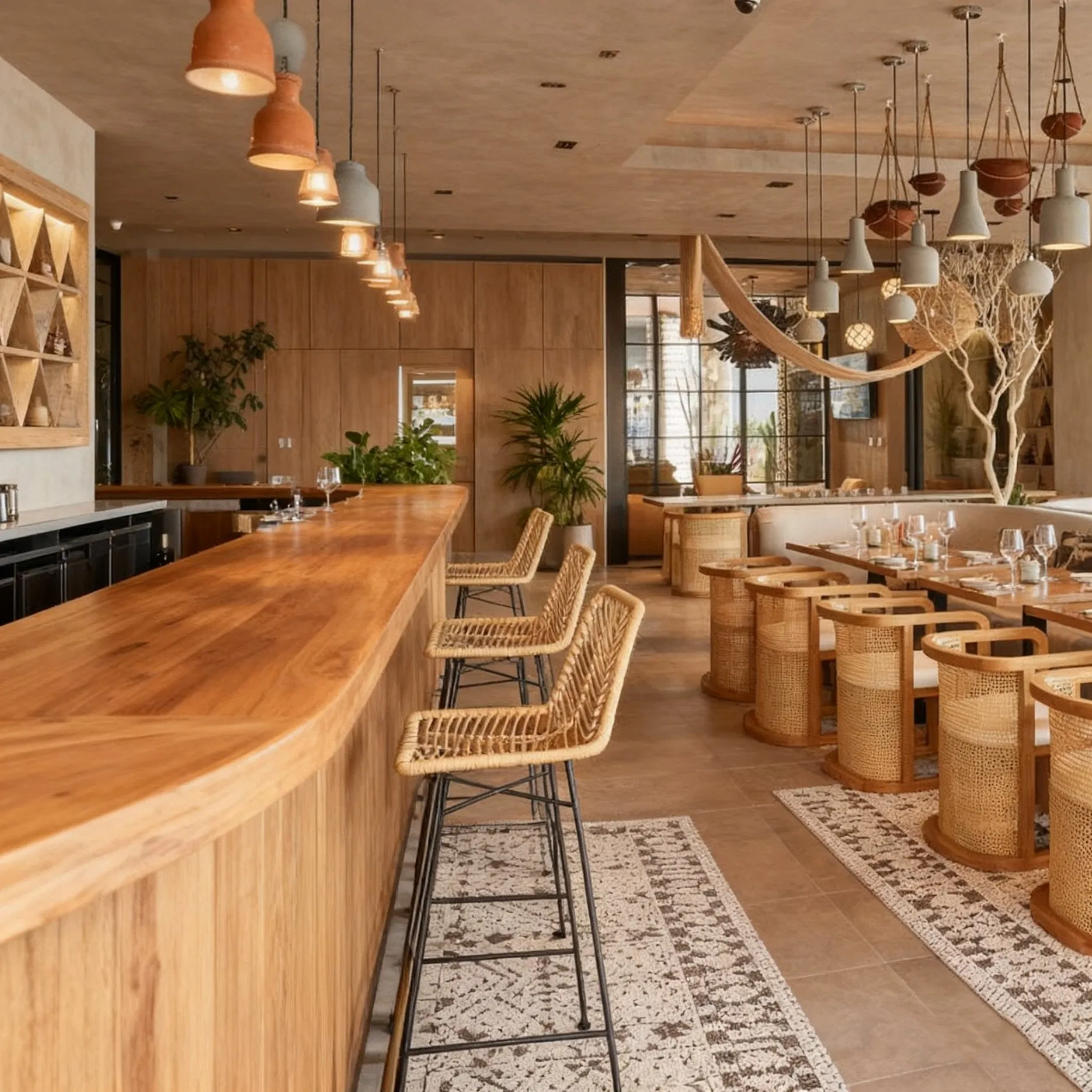 Outdoor Fast Food Furniture Cafe Rattan Table and Chairs Set Luxury Banquette Dining Bench Booth Seating Sofa for Restaurant