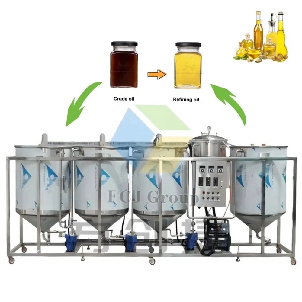 Automatic 10td Cooking Oil Refining Plant Equipment for Medium-Sized Enterprises