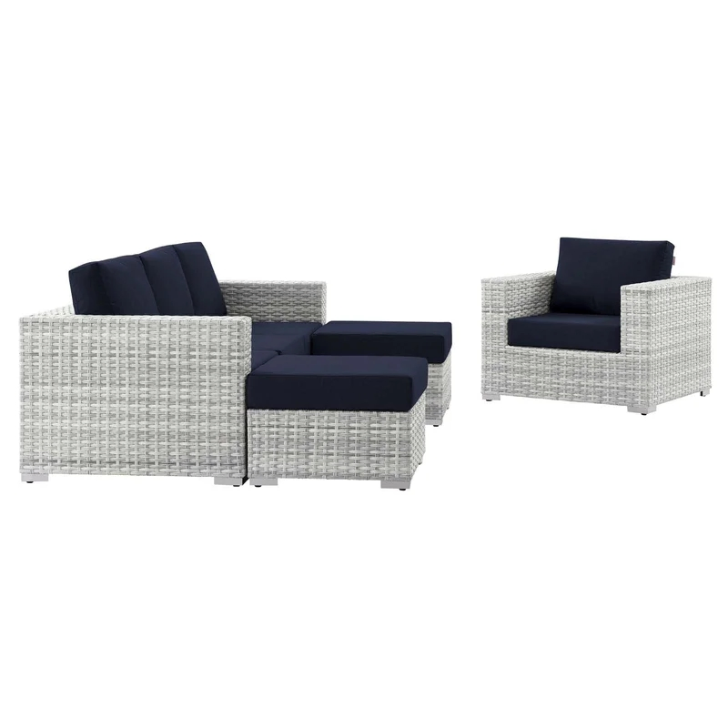 Garden Sectioanl Sofa Set Modern Outdoor Hotel Rattan Furniture