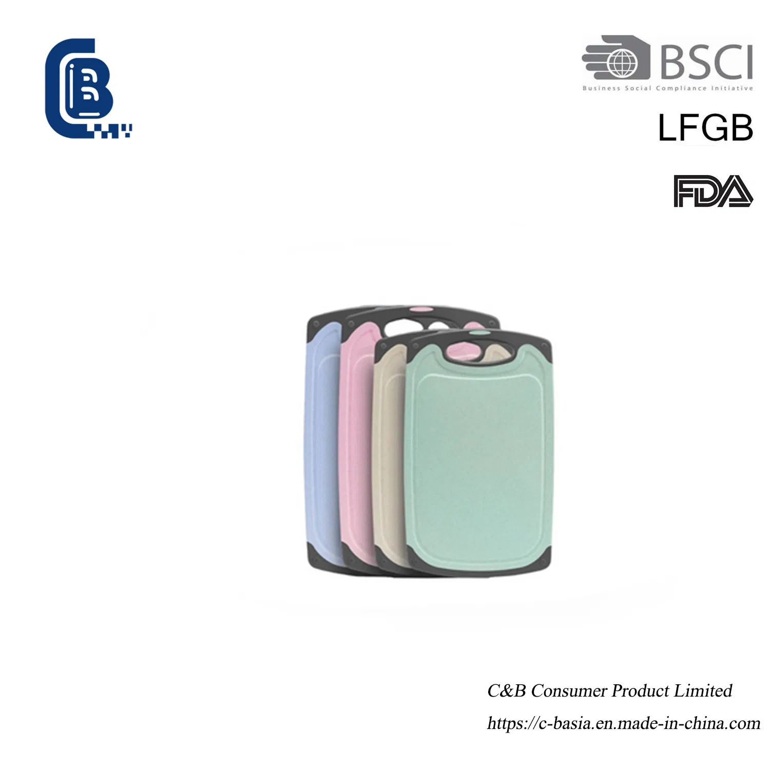 Dishwasher-Safe Plastic Cutting Boards (3PCS) - Heavy-Duty, Juice Grooves for Kitchen