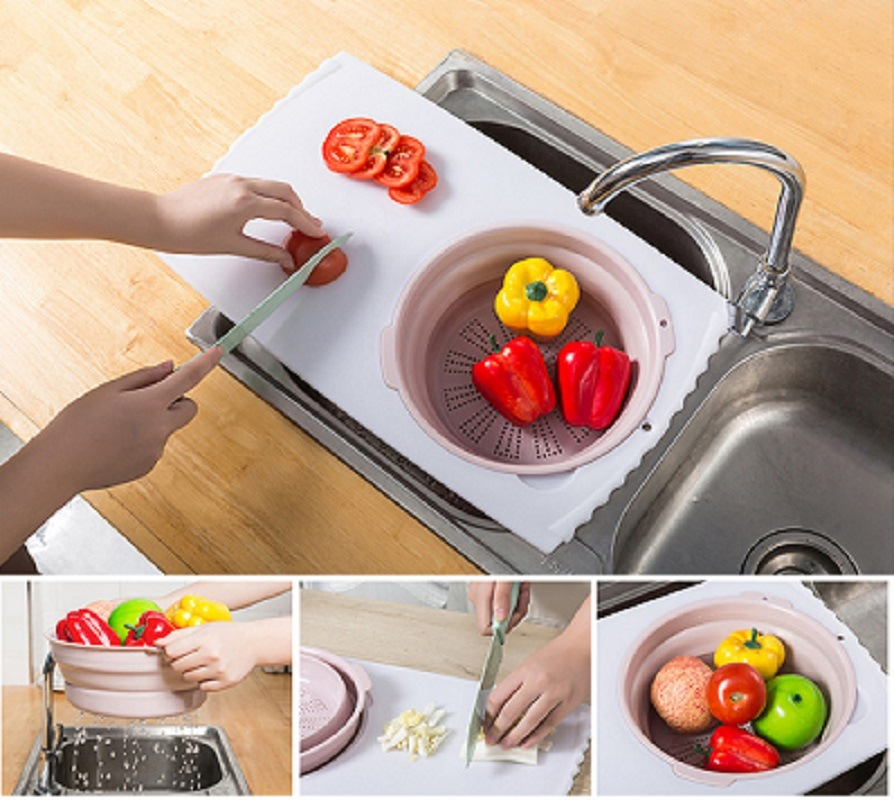 Chopping Board with Removable Folding Over The Sink Mi16435