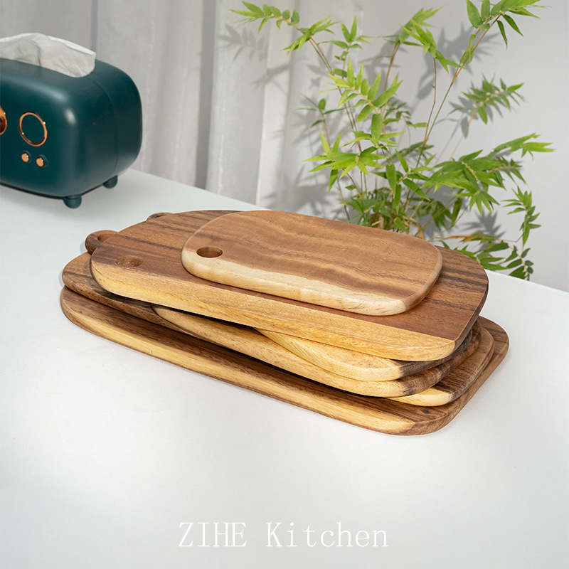 Acacia Wood Cutting Board Antibacterial Kitchen Supplies Appliances Storage