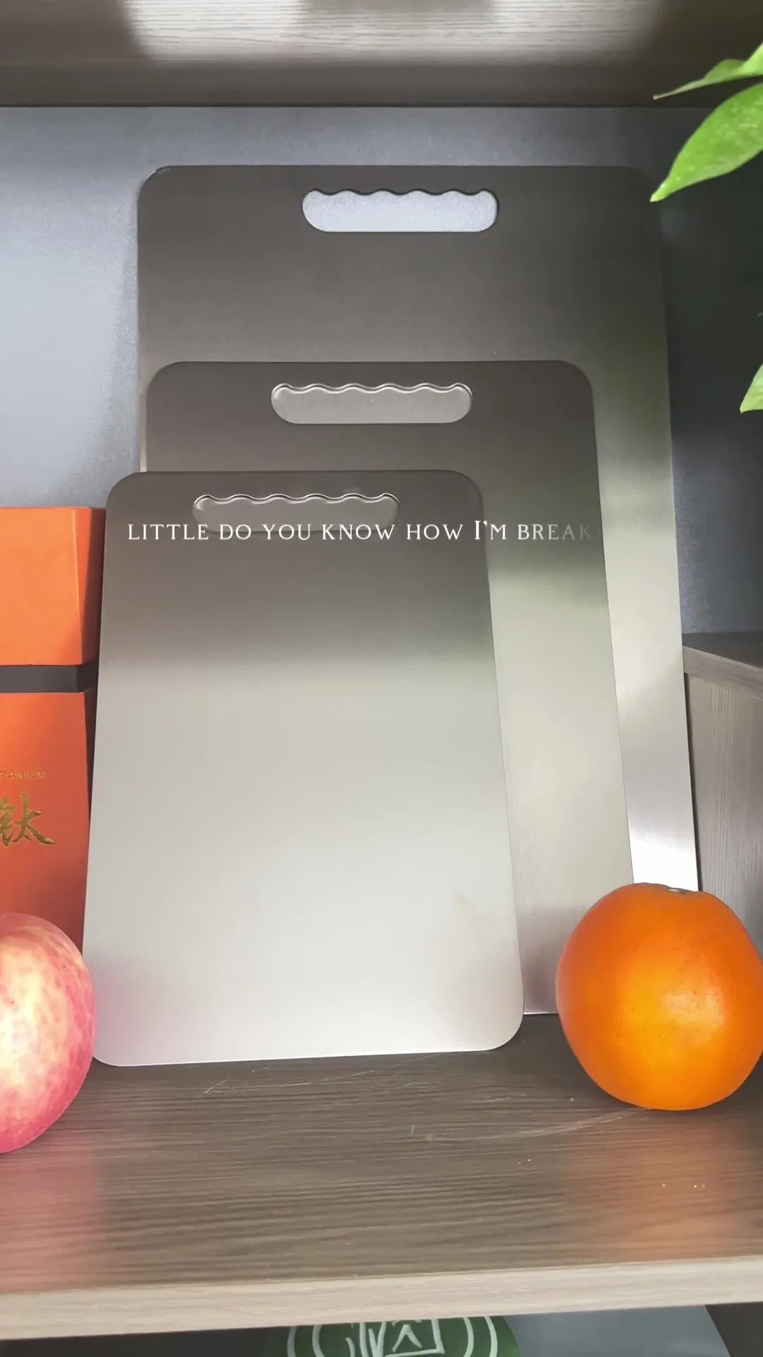 Pure Titanium Multi-Size High-Quality Square Cutting Board Chopping Board for Kitchen