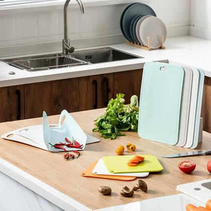 Fruits Cutting Plastic Reusable Board, Chopping Board for Vegetables Meat, Kitchenware