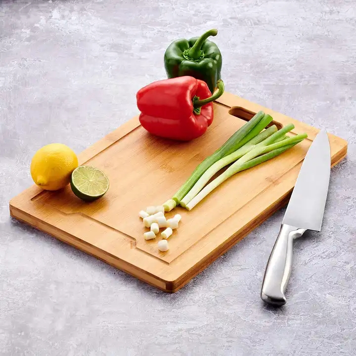 Extra Large Kitchen Bamboo Cutting Board with 3 PCS Cookware