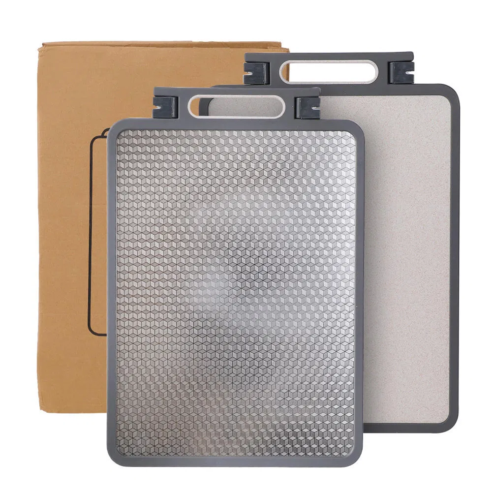 Multifunctional Eco-Style Anti-Bacterial Chopping Block Double-Sided Marble Plastic SUS304 Thickened Kneading Cutting Board
