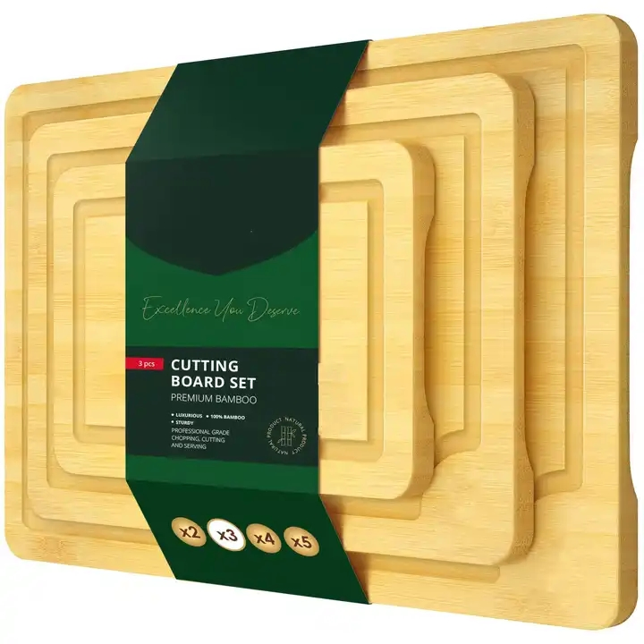 Reversible Pre-Oiled Bamboo Chopping Board with Juice Groove