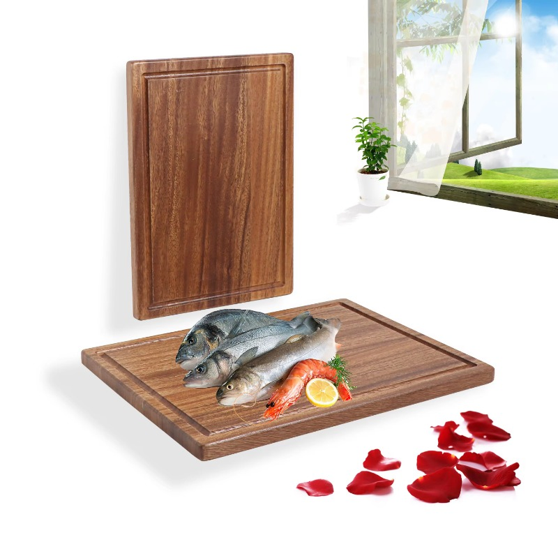 Hot Sale Reversible Wooden Walnut Kitchen Cutting Board