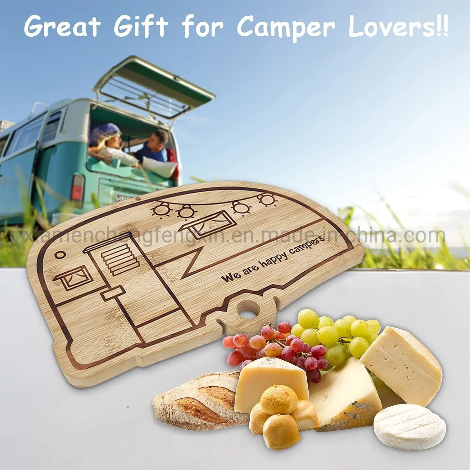 Bamboo Cutting Board Wood for Kitchen,Camper RV Chopping Board for Meat(Butcher Block) Cheese and Vegetables,Small Mini Wood Cutting Board For Kitchen,Housewarm