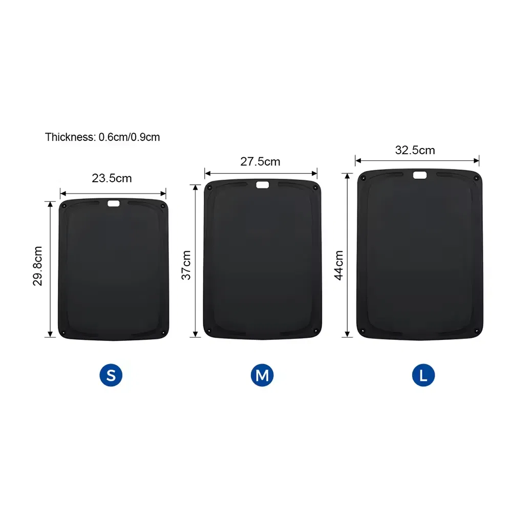 BPA Free Juice Grooves Hanging Hole Design Black Composite Wood Fiber Cutting Board