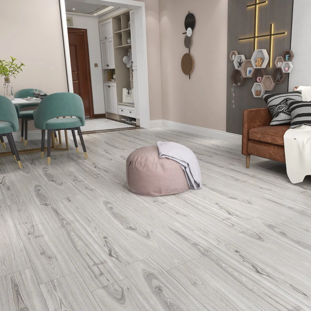 Carpet Floor Terminator Piso Vinyl Spc Flooring Board Tile Panel Plank Antibacterial Anti Mold Popular in Brazil Piso Vinilico Dealer Exclusive Source