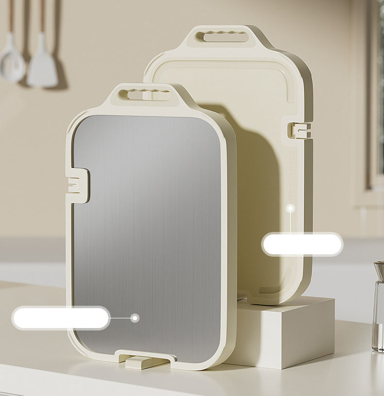 Chopping Board Antibacterial and Mildew-Proof Household Stainless Steel Double-Sided Chopping Board Kitchen Chopping Board