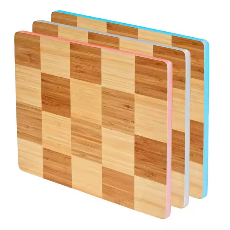 Kitchen Tool of Bamboo Checkerboard Reversible Chopping Cutting Board