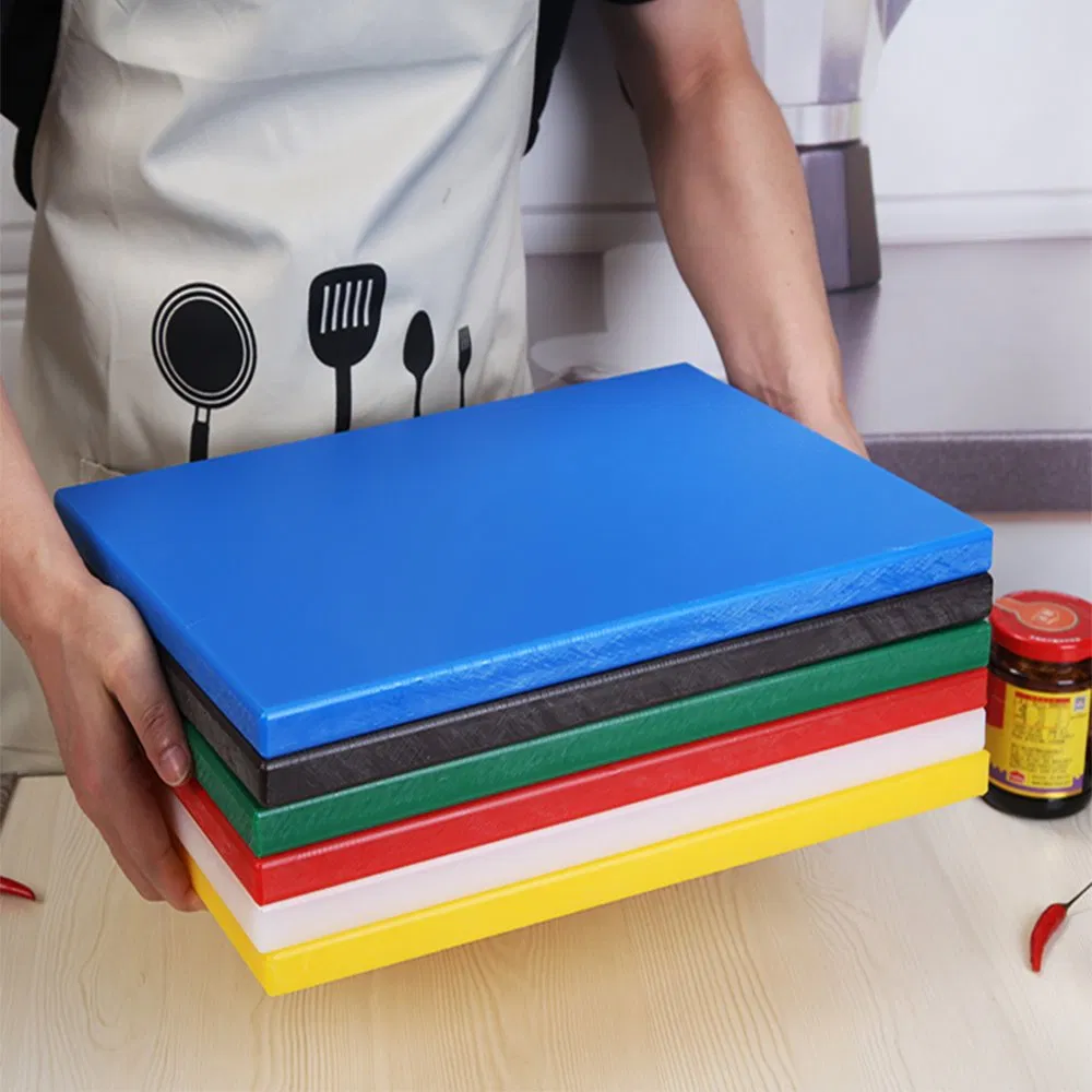 Multipurpose Durable Colorful Food Grade PE Plastic Cutting Board for Kitchen Use