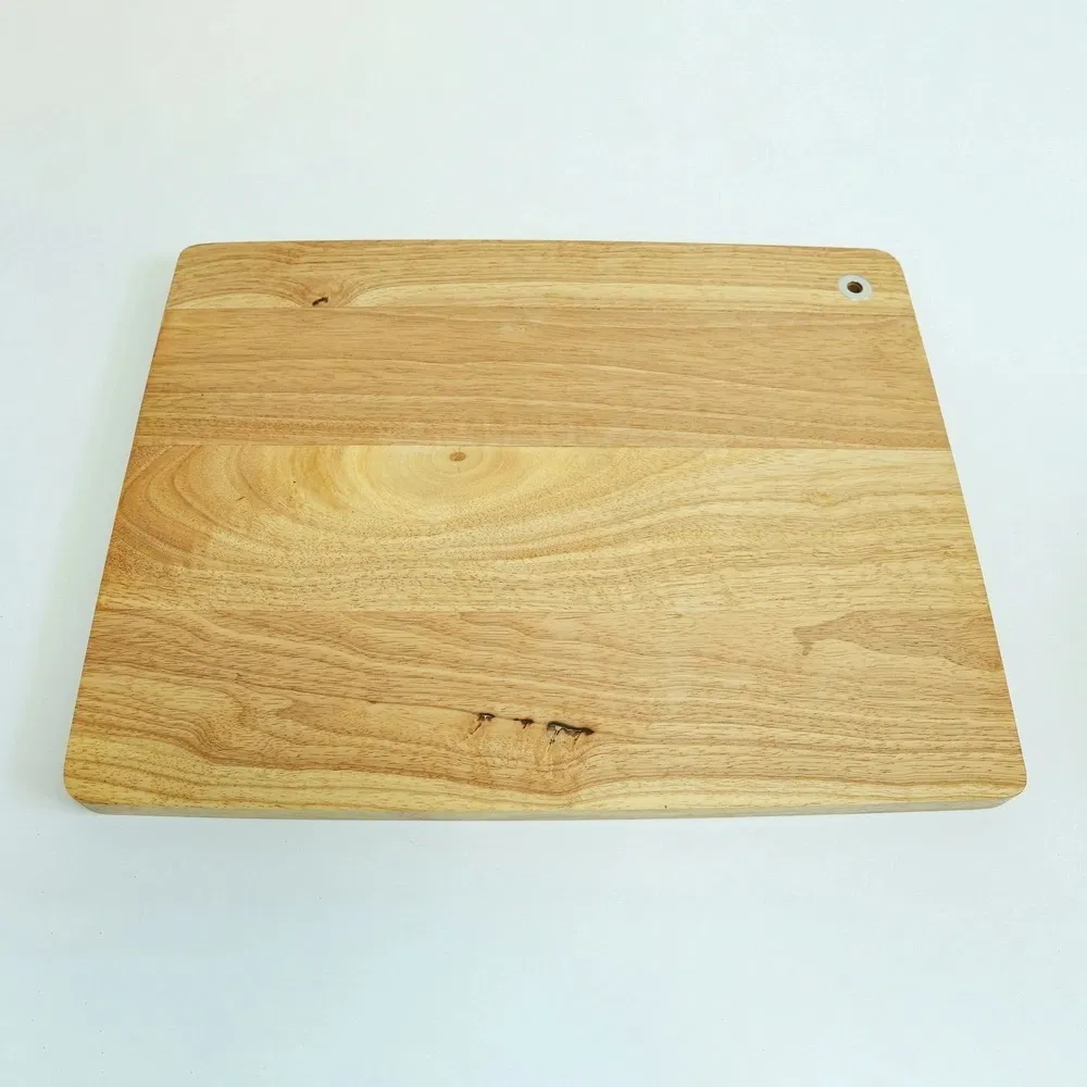 Reversible Rubber Wooden Cutting Board Meat Carving Board with Meat Hamer