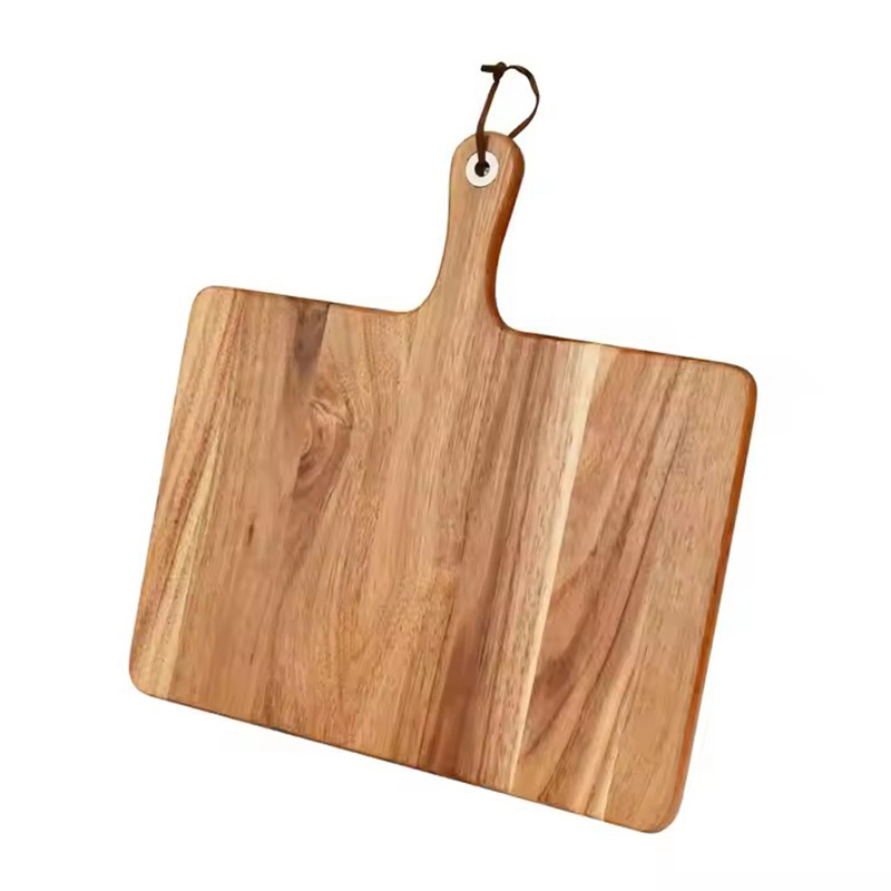 Wood Cutting Board with Handle Juice Groove Charcuterie Platter Cheese Serving Tray