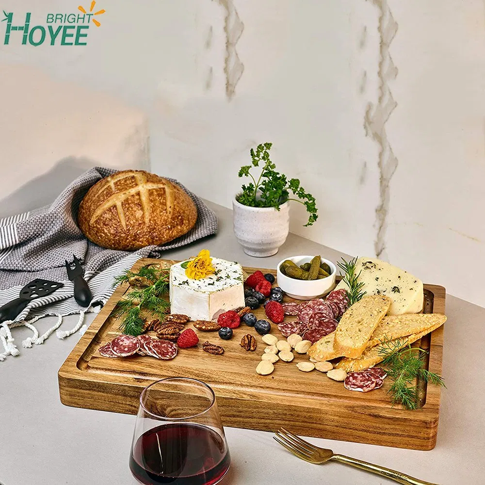 Large Reversible Multipurpose Thick Acacia Wood Cutting Board