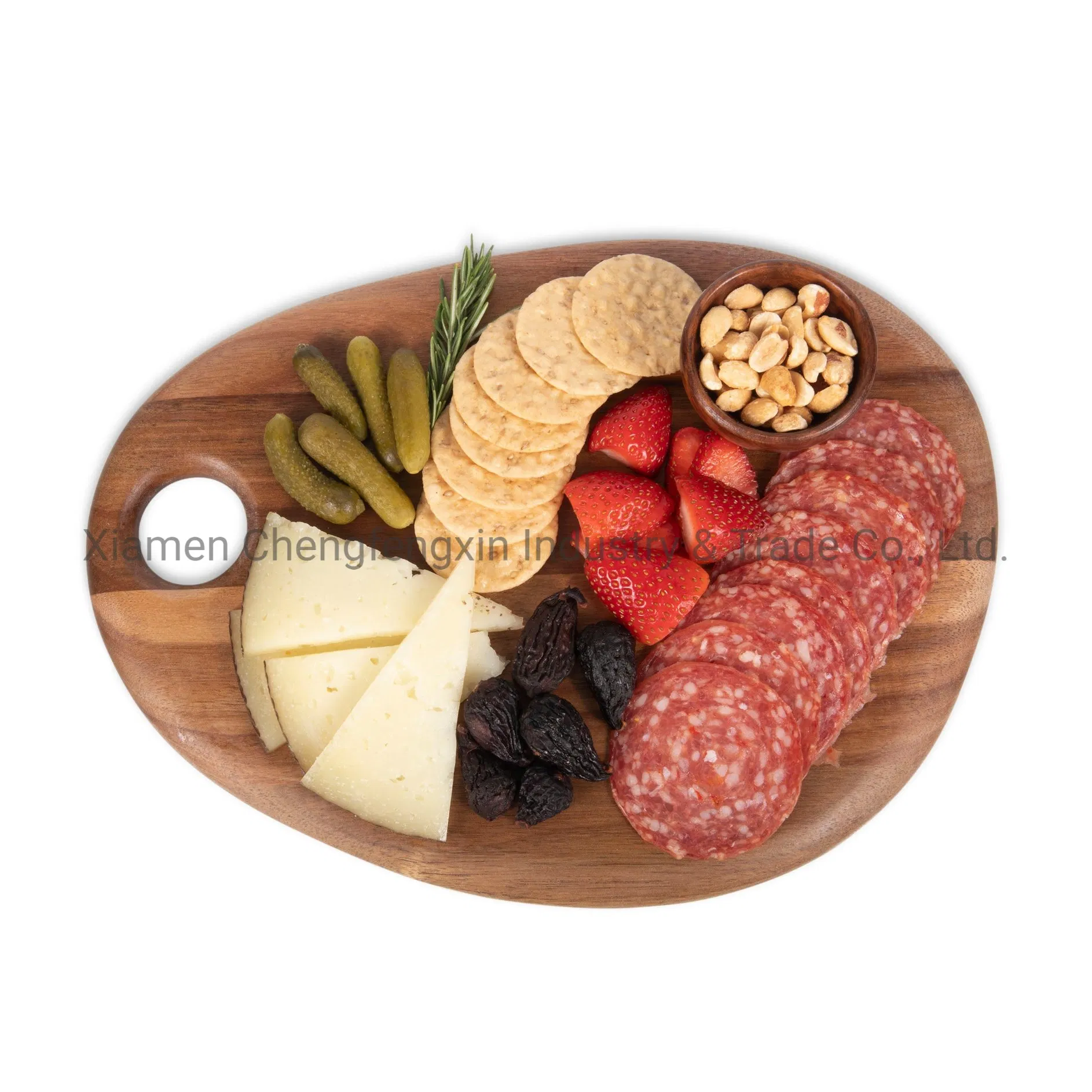 Elegant Acacia Wood Charcuterie Board for Entertaining Guests