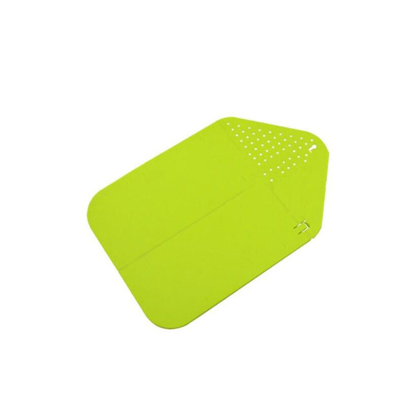 Rinse Strainer Foldable Chopping Board BPA-Free Plastic Multifunctional Cutting Mat Wbb12108