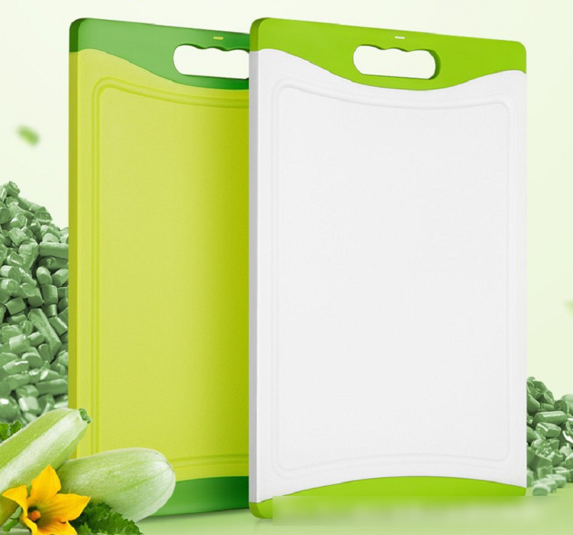 Large Green White Dishwasher Safe PP Plastic Cutting Board