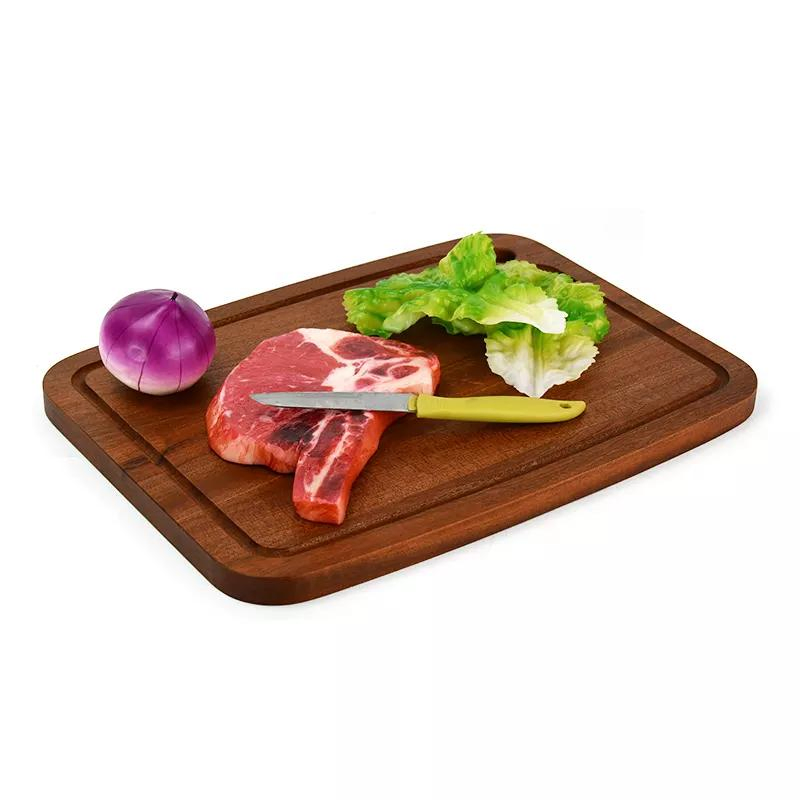 Reversible Large Walnut Wood Cutting Board for Kitchen with Deep Juice Groove