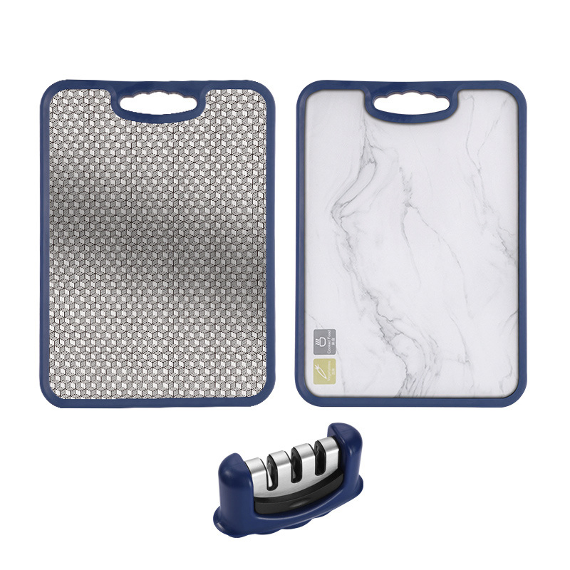 Wholesale Board Double-Sided High Quality Chopping Boards Kitchen with Knife Sharpener Multi Purpose Vegetable Cutting Board