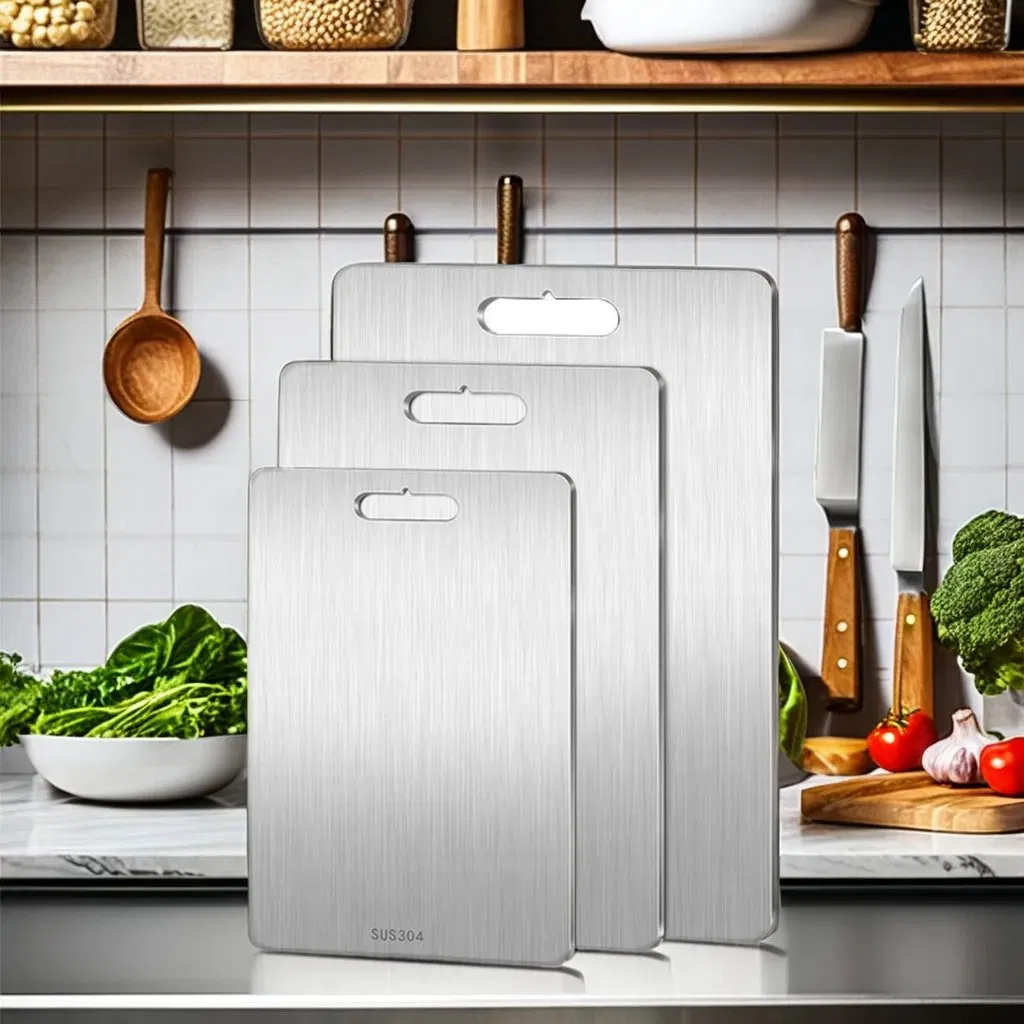 Healthy Cooking 316 Stainless Steel Cutting Board - Non-Porous &amp; Odor Resistant Surface