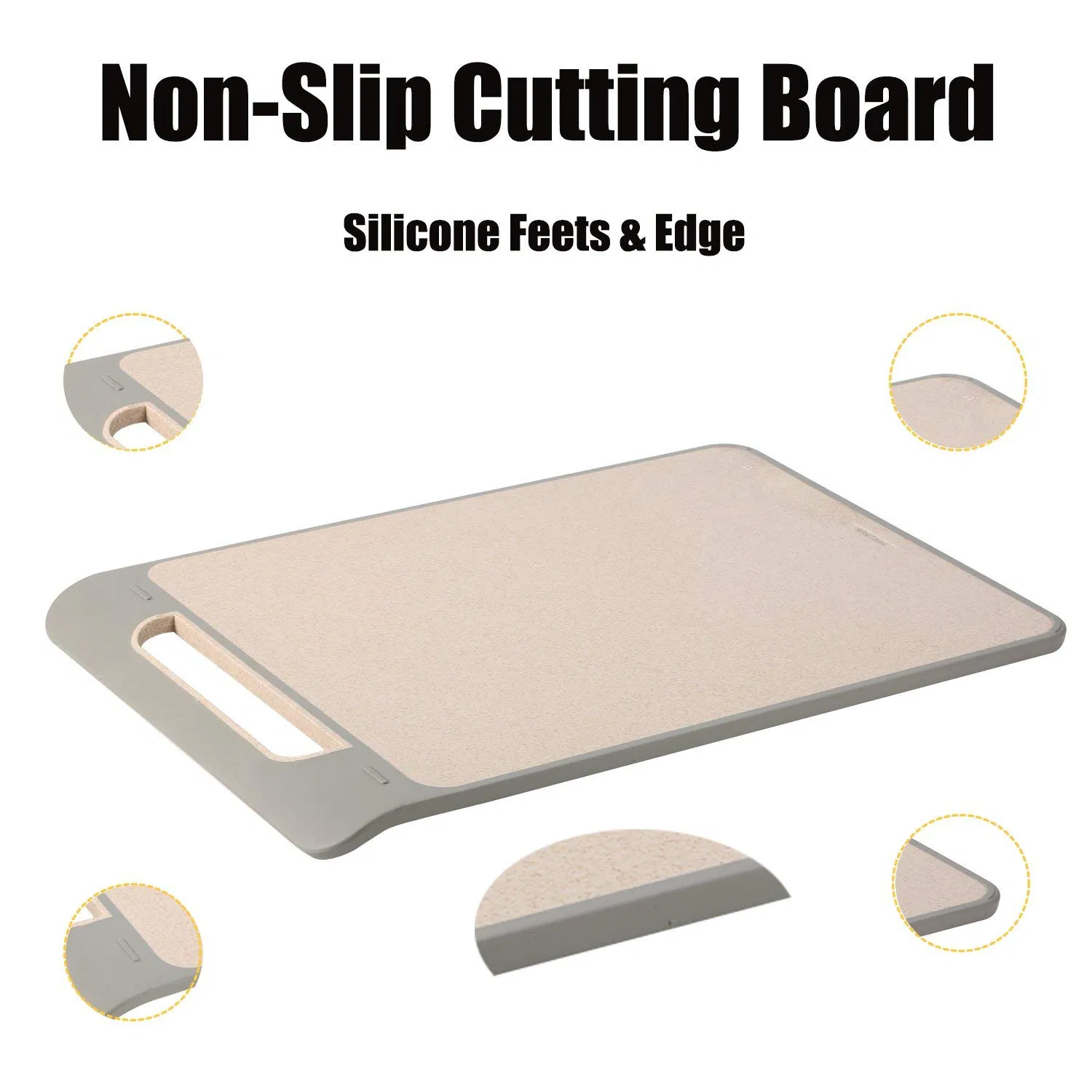 Antibacterial, BPA Free, and Durable, Earth Friendly Rice Husk Cutting Board